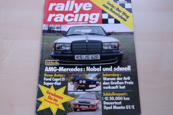 Deckblatt Rallye Racing (03/1978)